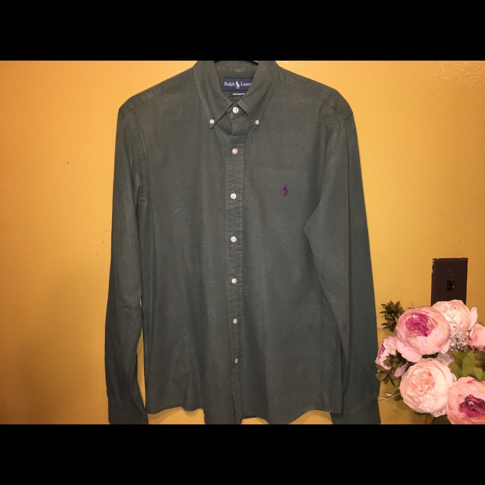 Ralph Lauren forest green dress shirt